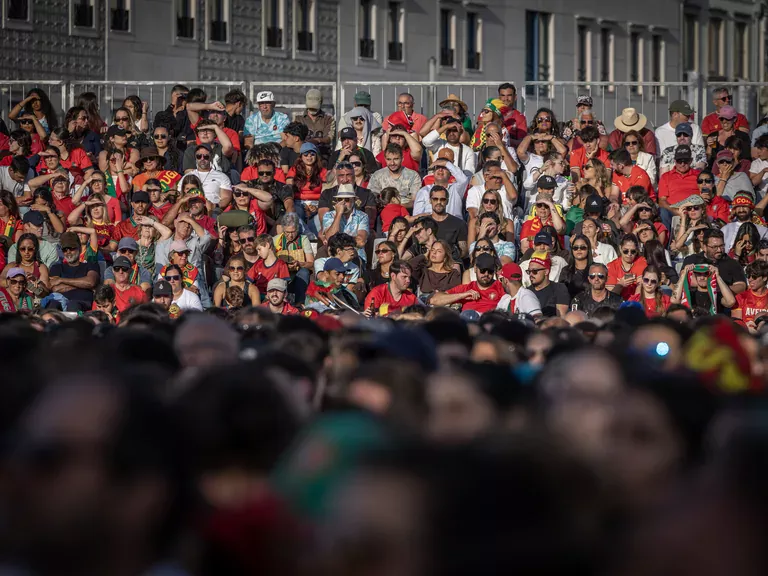 Bancadas cheias na Fan Zone Aveiro 2026